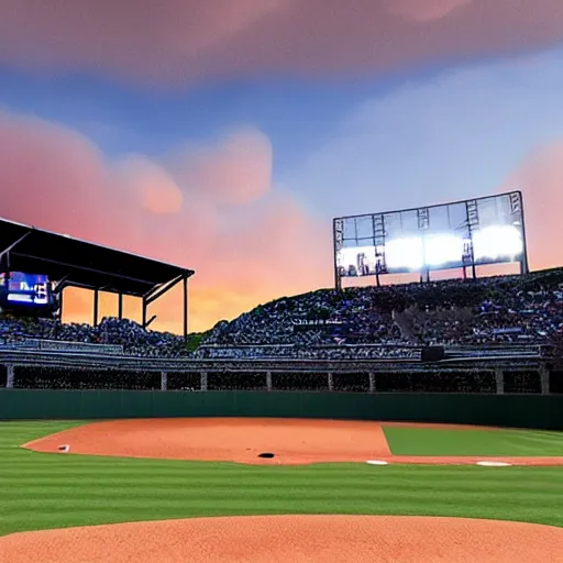 Image similar to baseball in the sky realistic