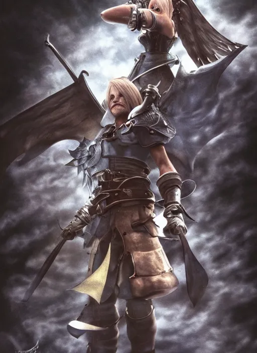 Image similar to a full portrait photo of biden in final fantasy ix style, f / 2 2, 3 5 mm, 2 7 0 0 k, lighting, perfect faces, award winning photography.