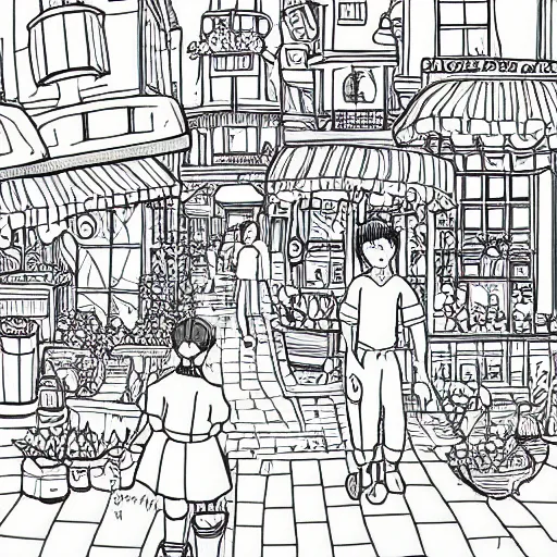 Japanese Anime Coloring Pages for Adult Graphic by KDP INTERIORS MARKET ·  Creative Fabrica