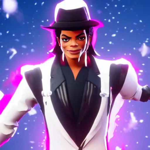 Image similar to michael jackson in fortnite