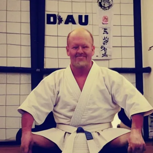 Image similar to “Paul Dudd in his Dojo”