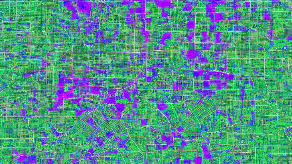 Image similar to false - color image prosperous winnipeg