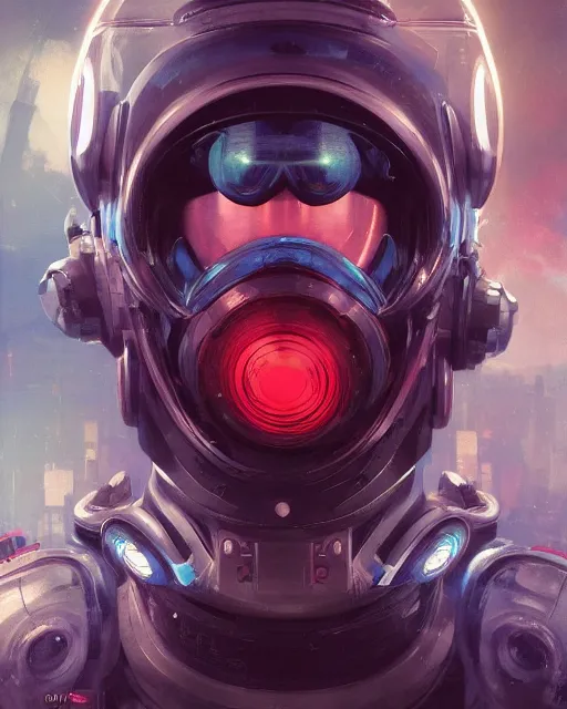 Image similar to Full shot of a cyberpunk squid monster astronaut defined facial features, symmetrical facial features. By Ruan Jia and Artgerm and Range Murata and WLOP and Ross Tran and William-Adolphe Bouguereau and beeple. Key Art. Fantasy Illustration. award winning, Artstation, intricate details, realistic, Hyperdetailed, 8k resolution.