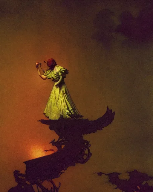 Prompt: a person conjuring!!! an image!!! from of noise!!!, by arthur rackham, maxfield parrish, and ivan aivazovsky, kodachrome colors, intricate, chaotic, fantasy realism, hopeful, 8 k render, volumetric lighting