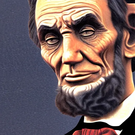 Prompt: abe lincoln gta loading screen