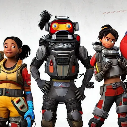 Prompt: apex legends pixar movie