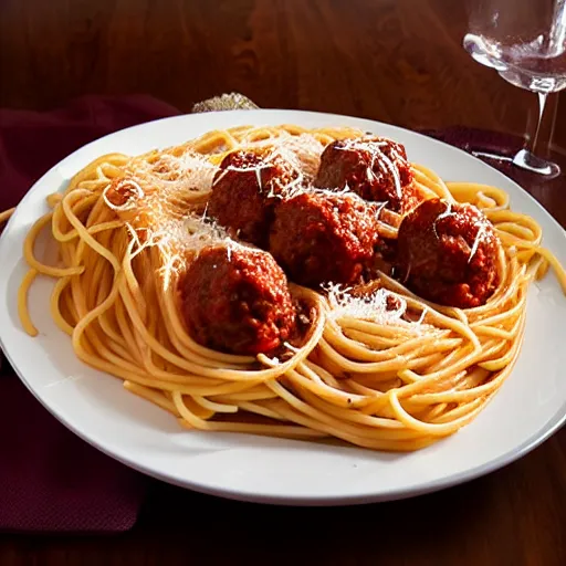 Image similar to spaghetti and meatballs shaped into a living room set