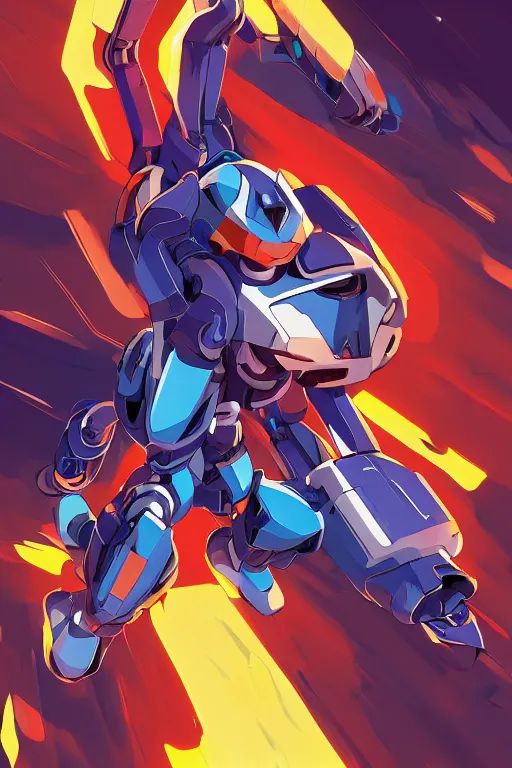 Image similar to robot ninja mask helmet megaman x zero rockman 2 0 2 2 switch game boss legacy collection fanart artsation, art gta 5 comics, behance hd by jesper ejsing, by rhads, makoto shinkai and lois van baarle, ilya kuvshinov, rossdraws global illumination ray tracing