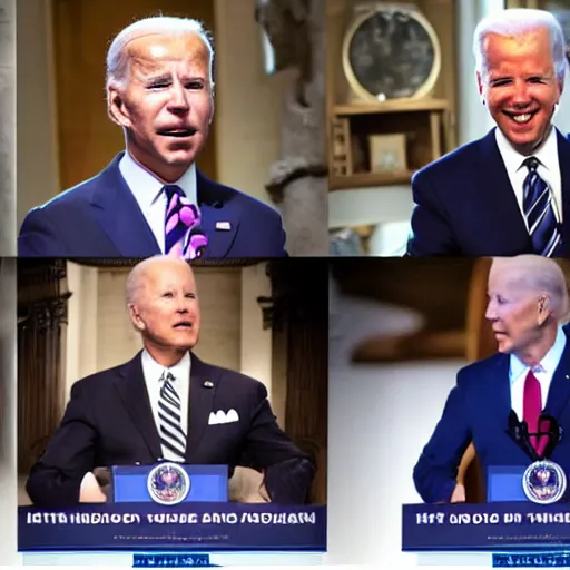 Image similar to A hydra with Joe Biden's heads