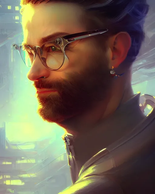 Prompt: mechanical parts, glass, futuristic, male portrait, handsome, rugged, complex 3 d render by thomas kinkade, peter mohrbacher, ilya kuvshinov, wlop, intricate, highly detailed, sharp focus, luminous, unreal engine, blender, artstation, masterpiece, ray tracing, post processing