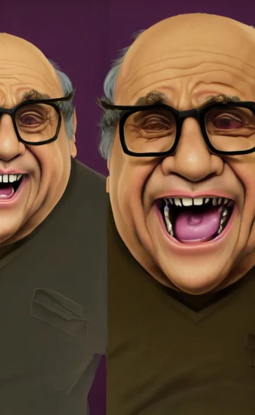 Prompt: Danny DeVito as a character in the game League of Legends, with a background based on the game League of Legends, detailed face, old 3d graphics