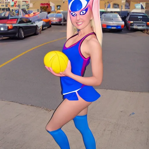 Image similar to kat deniniggs as lola bunny