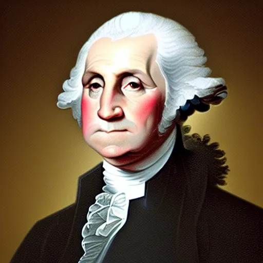 Image similar to Modern Presidential portrait of George Washington in 2022, HD photo