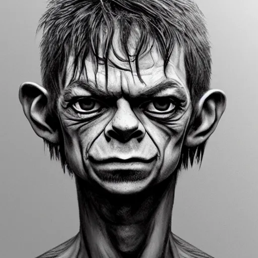 Image similar to detailed portrait of thomas sangster as gollum