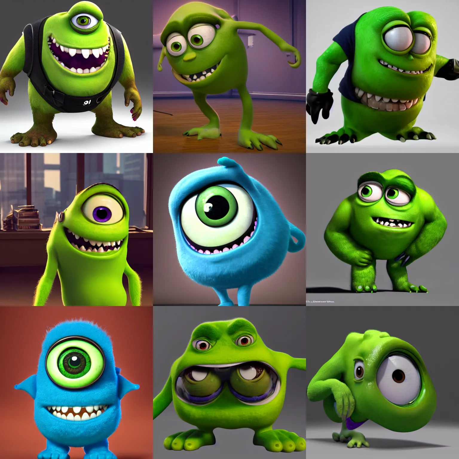 Monster Inc character illustration, James P. Sullivan Mike Wazowski Character  Monsters, Inc. Pix…