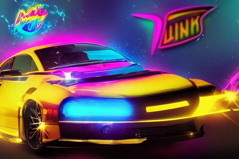 Image similar to lisa frank daft punk octane render 4k trending on flickr