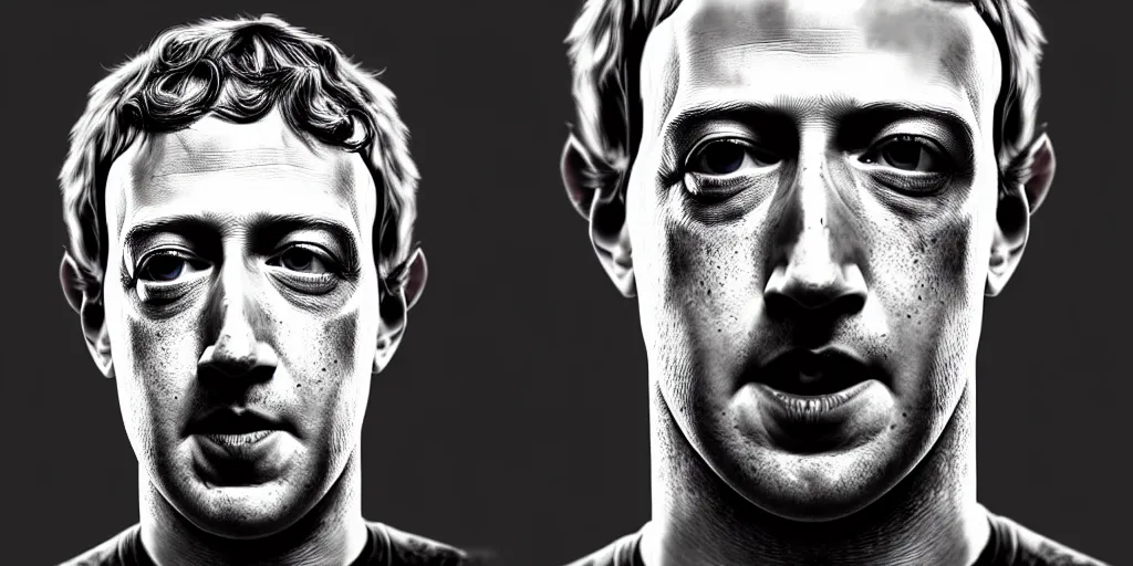 Image similar to mark zuckerberg as Zombie Walking Dead, trending on artstation, high quality, highly detailed