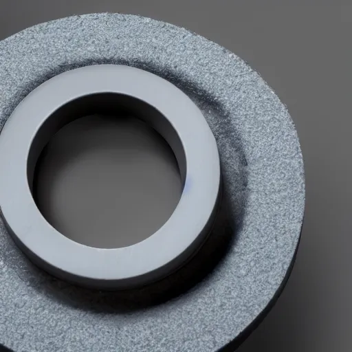 Prompt: a stylish marketing photograph of a resin-bonded grinding wheel