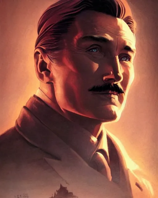 Prompt: Errol Flynn as a scientist. 1980s dystopian Soviet Russia, propaganda screens. Unreal engine, fantasy art by Greg Rutkowski and Loish. Faithfully depicted facial expression, perfect anatomy global illumination, radiant light, detailed and intricate environment