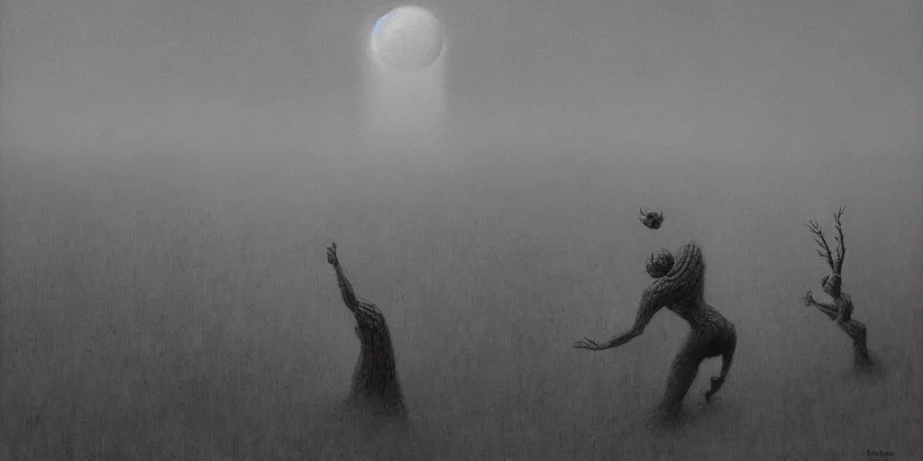 Image similar to pixar movie, zdzisław beksinski