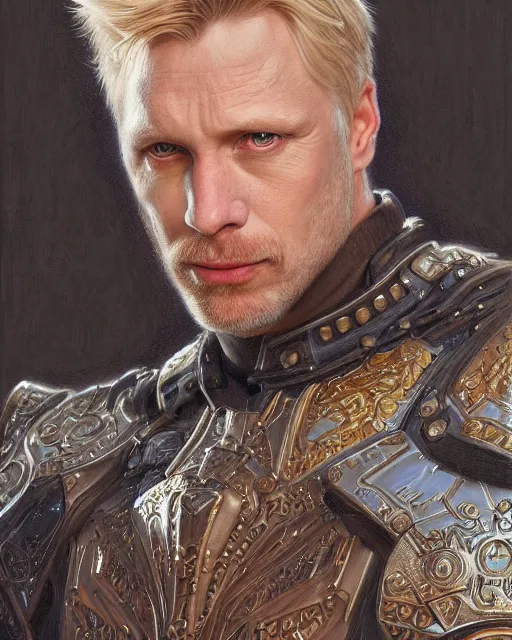 Prompt: handsome arthur pendragon portrait, highly detailed, very intricate, cinematic lighting, closeup painted portrait, by donato giancola and rossdraws and magali villenueve, featured on artstation
