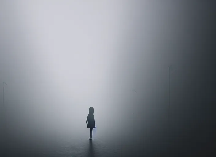 Prompt: girl stretches her hands to the light, fog, rain, volumetric lighting, beautiful, sharp focus, ultra detailed, jan urschel, dylan cole, marthe jonkers, james paick, thierry doizon, kai carpenter, ignacio fernandez rios, noir art house, 4 k, 3 5 mm, fujifilm