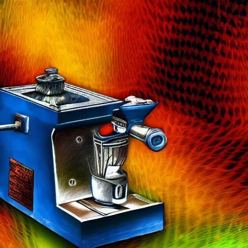 Prompt: photograph of jerma 9 8 5 using a meat grinder, high detail, extremely detailed, dramatic lighting, psychedelic colours, 4 k, award winning photograph