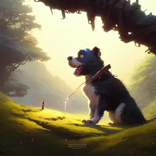 Image similar to highly detailed portrait of saquon barkley barking, number 2 6, unreal engine, fantasy art by greg rutkowski, loish, rhads, ferdinand knab, makoto shinkai and lois van baarle, ilya kuvshinov, rossdraws, tom bagshaw, global illumination, radiant light, detailed and intricate environment h 6 0 4