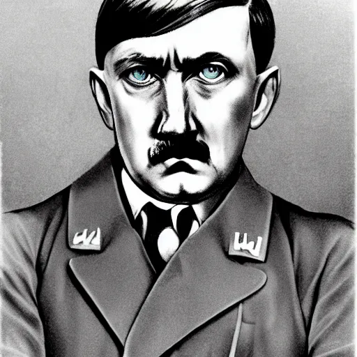 Prompt: concept art of adolf hitler as anime girl