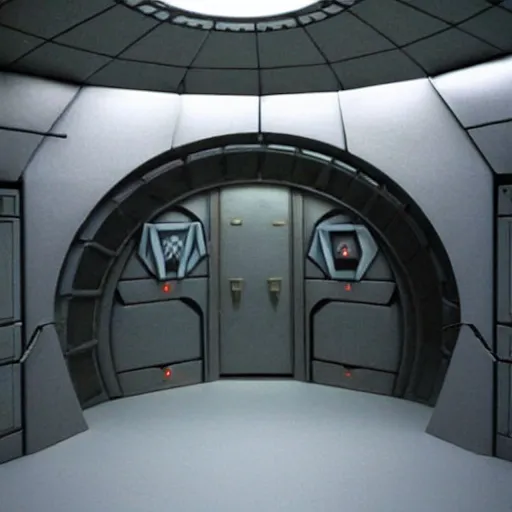 Prompt: realistic gate room in stargate command from the tv show stargate sg - 1