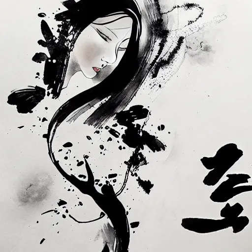 Image similar to ink art by xu wei