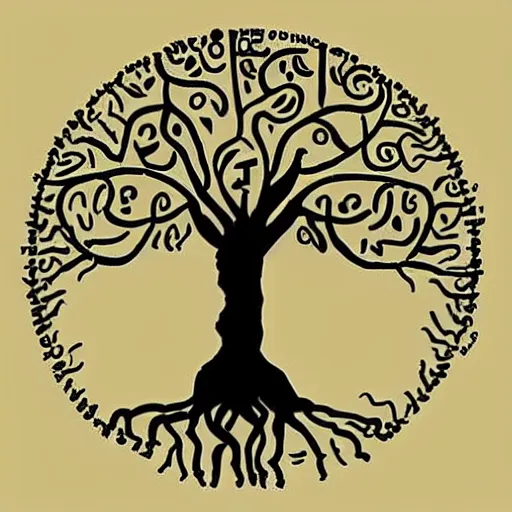 Prompt: The tree of life, top image of all time on /r/Illustration subreddit