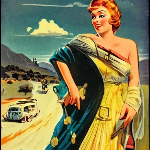 Image similar to Ivanhoe, vintage pulp art