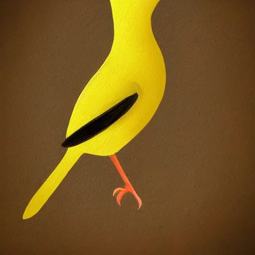 Prompt: an elegant yellow!! bird!!! wearing a crown!!! and a red! bow!! tie!!, very very beautiful, high quality, detailed, 4k, digital art, artstation, smooth