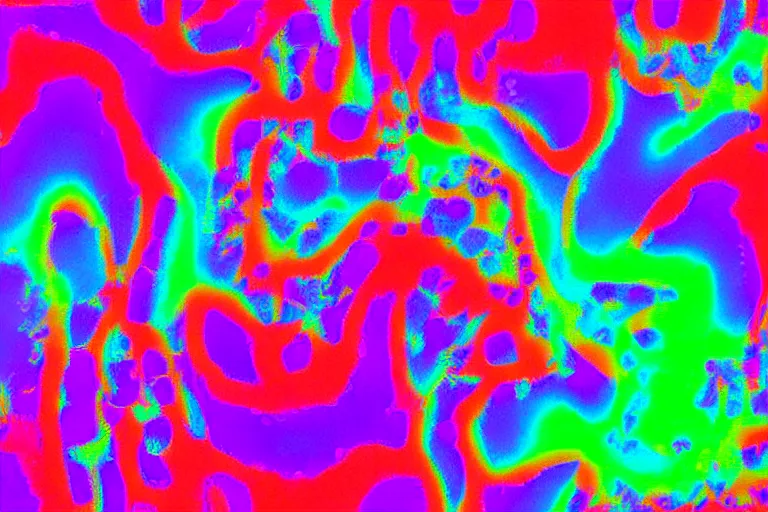 Prompt: an ultrasound of the first prismatic child made of perlin noise born in latent space