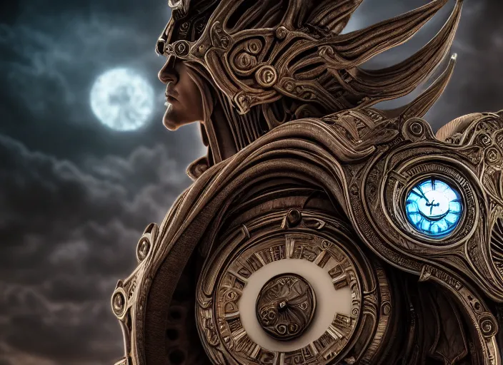 Prompt: chronos titan of time. fantasy style. highly detailed 8 k. intricate. lifelike. soft light. nikon d 8 5 0 5 5 mm. dof. cinematic post - processing.
