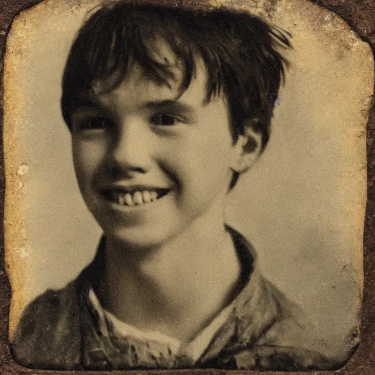 Prompt: Antique tintype of Beautiful warmly lit close up studio portrait of young teenage Doctor Strange sweetly smiling cute, impasto oil painting heavy brushstrokes by Cy Twombly and Anselm Kiefer , trending on artstation dramatic lighting abstract Expressionism