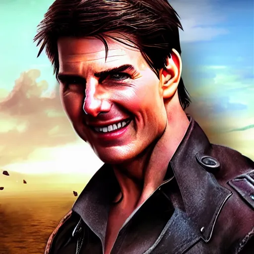 Prompt: Tom Cruise in World of Warcraft