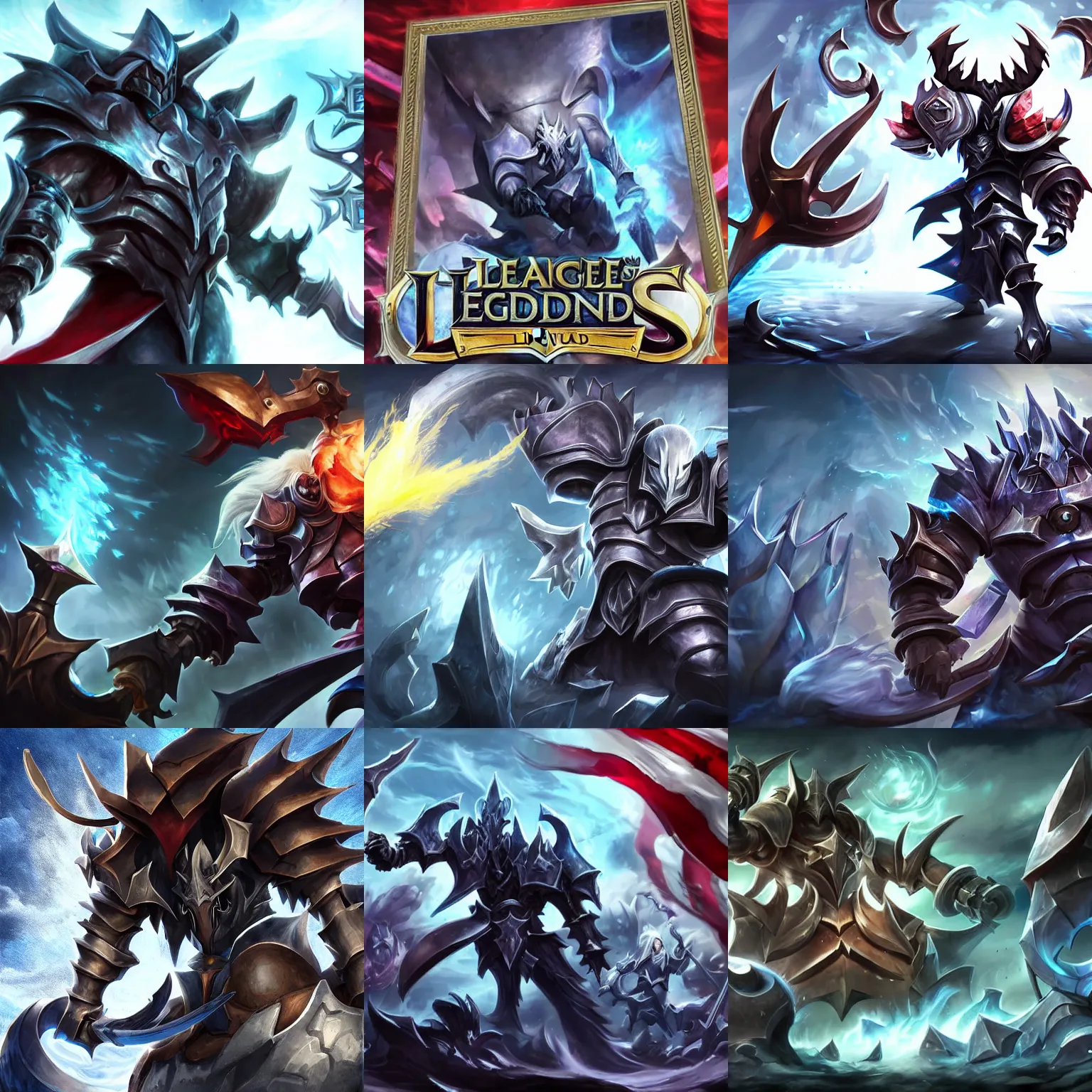 Prompt: mordekaiser with joe bidens head, league of legends splash art, joe biden joe biden