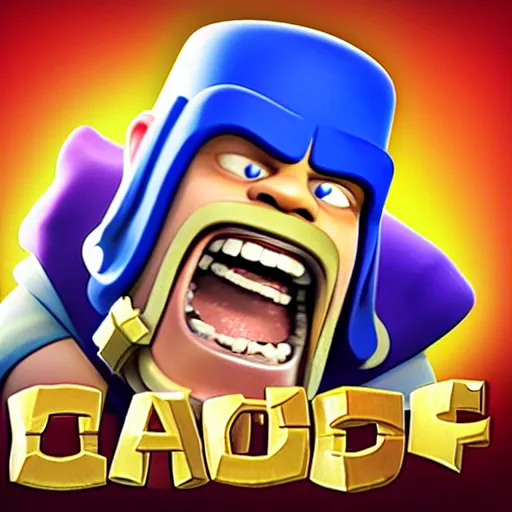 Prompt: clash of clans app icon