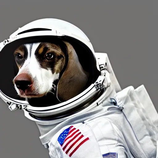 Image similar to dog in astronaut suit