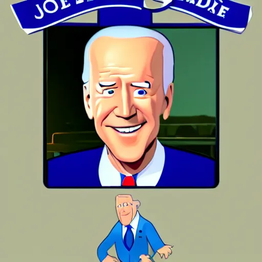 Image similar to joe biden charicature by disney pixar