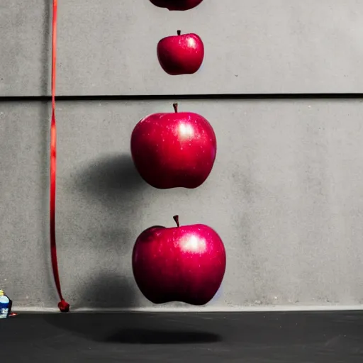 Image similar to an apple doing CrossFit, hd image