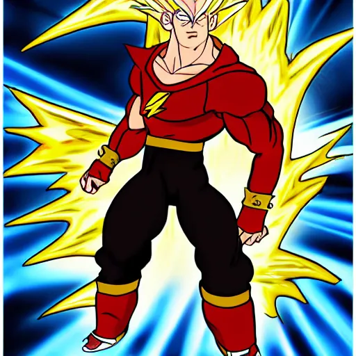 Image similar to 2 0 0 0 s flash cartoon, dumbest boy in history, holy crap he's stupid, super saiyan andy, lightning strike, art by craig mccracken