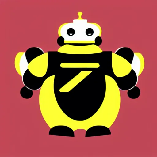 Prompt: vector logo of a fat robot with the letter a