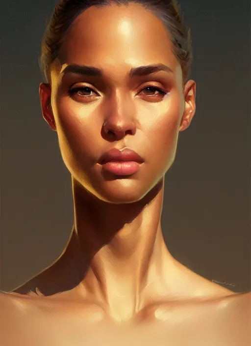 Image similar to terrence boyd portrait, golden hour, elegant, highly detailed, digital painting, artstation, concept art, smooth, sharp focus, illustration, art by artgerm and greg rutkowski and alphonse mucha