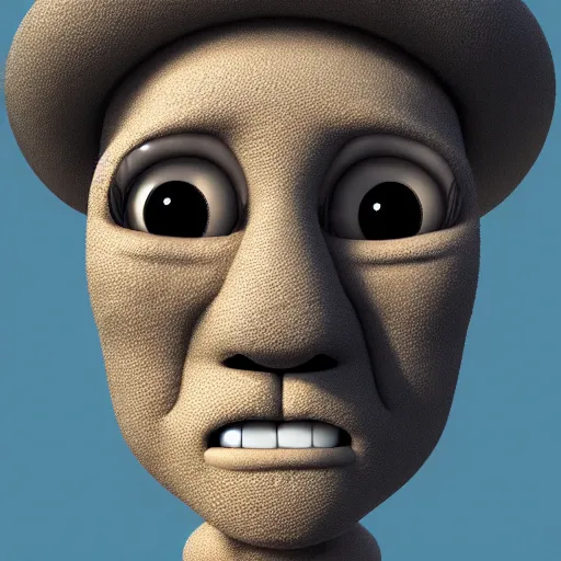 Image similar to realistic sponge bob as human face highly detailed, intricate, sharp focus, digital art, 8 k