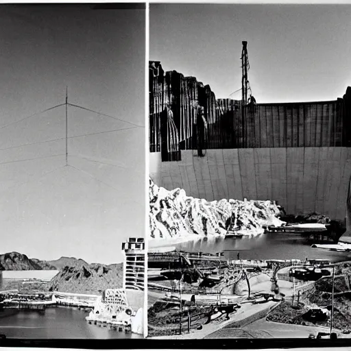 Prompt: aftermath of the atomic bombing of hoover dam