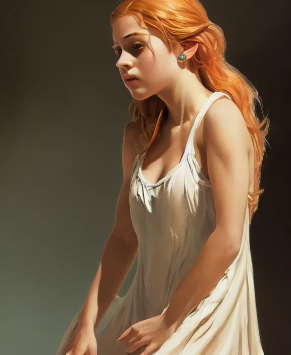 Prompt: teen girl in dress made of oil, realistic portrait, highly detailed, digital painting, artstation, concept art, smooth, sharp focus, illustration, cinematic lighting, art by artgerm and greg rutkowski and alphonse mucha and boris vallejo and frank frazetta