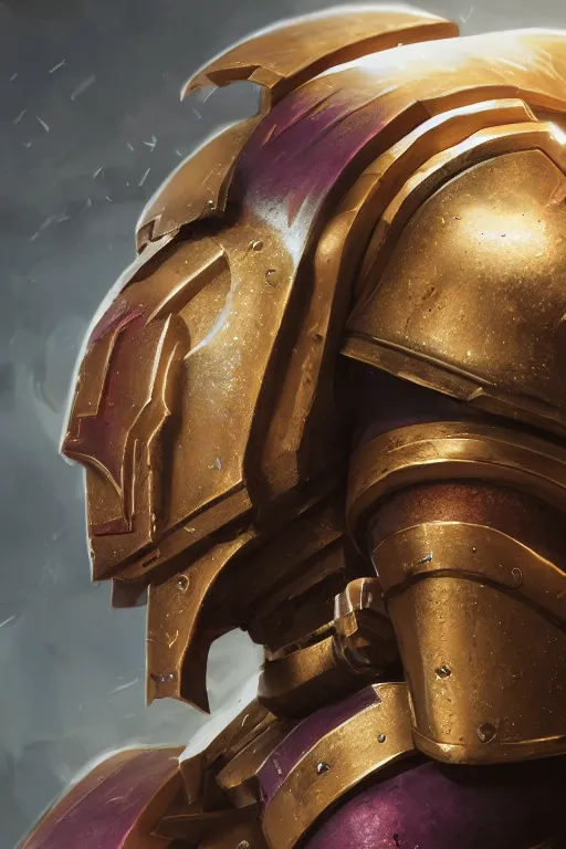 Image similar to armor portrait heros warhammer 4 0 k horus heresy fanart - the primarchs emperor by johannes helgeson animated with vfx concept artist & illustrator global illumination ray tracing hdr fanart arstation zbrush central hardmesh 8 k octane renderer comics stylized